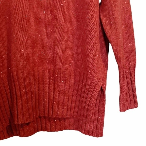 Free Assembly Sweater Roll Neck Rust Fleck Speckled Cozy Pullover Womens Size XS - Picture 3 of 8